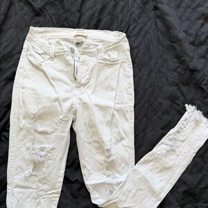 Vibrant White Denim Jeans